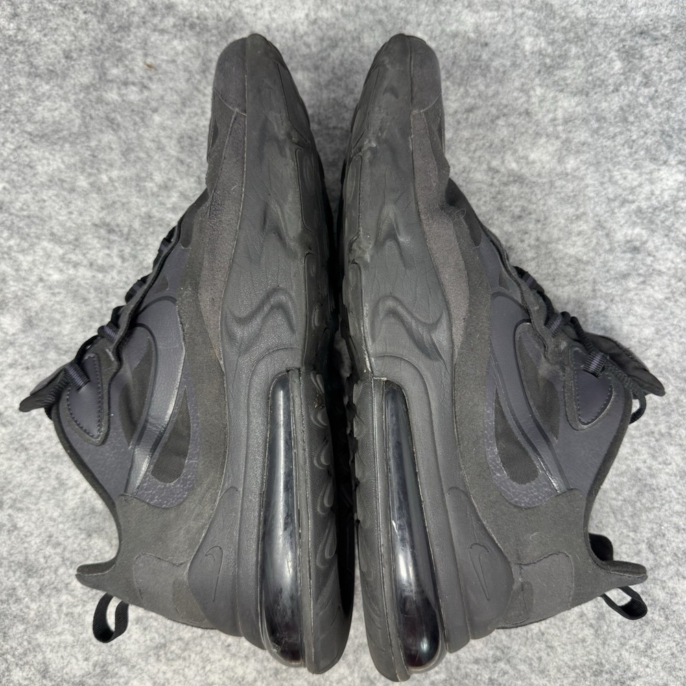 Nike Air Max 270 React Shoes Mens Size 13 Triple Black Oil Training C13866-003 - Picture 11 of 12